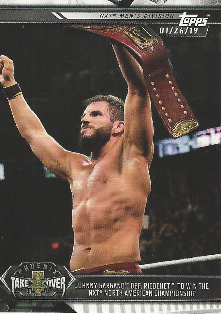 WWE Topps NXT 2019 Trading Cards Johnny Gargano No.73
