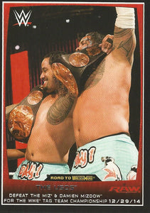 WWE Topps Road to Wrestlemania 2015 Trading Cards The Usos No.74