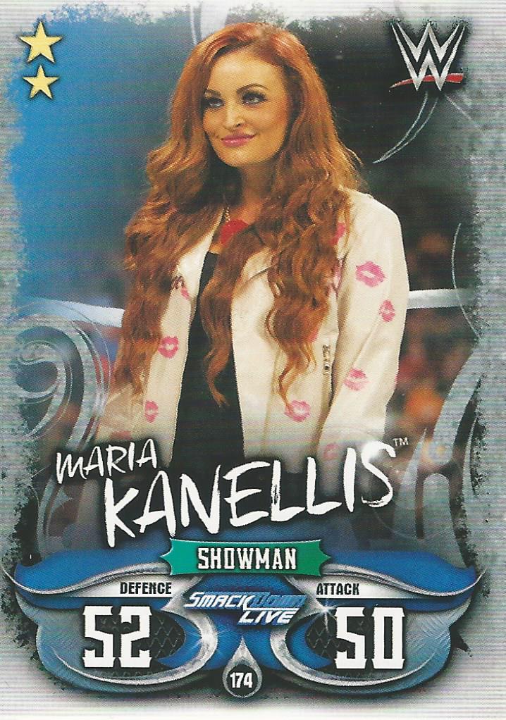 WWE Topps Slam Attax Live 2018 Trading Card Maria Kanellis No.174