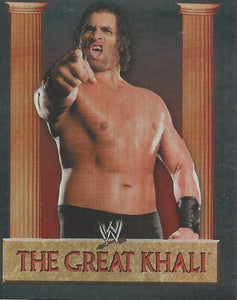 WWE Merlin Heros 2008 Stickers The Great Khali Foil No.174