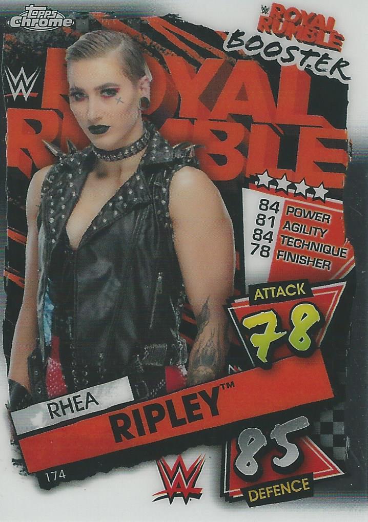 WWE Topps Slam Attax Chrome 2021 Trading Cards Rhea Ripley No.174