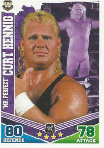 WWE Topps Slam Attax Mayhem 2010 Trading Card Mr Perfect No.175