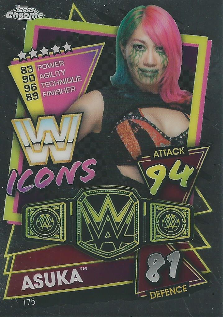 WWE Topps Slam Attax Chrome 2021 Trading Cards Asuka No.175