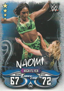 WWE Topps Slam Attax Live 2018 Trading Card Naomi No.176