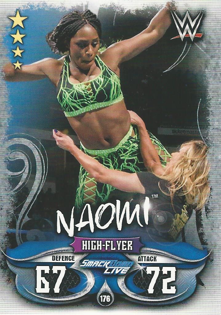 WWE Topps Slam Attax Live 2018 Trading Card Naomi No.176