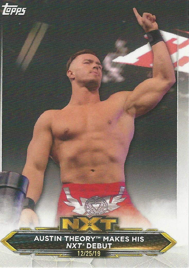 WWE Topps NXT 2020 Trading Cards Austin Theory No.76