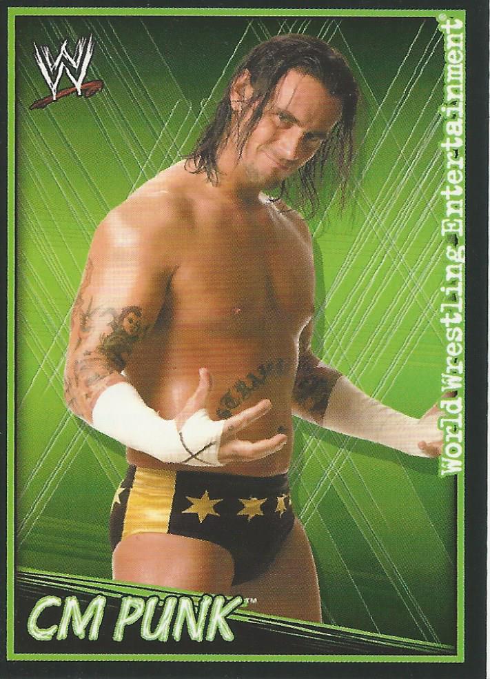 WWE Topps Superstars Uncovered 2007 Sticker Collection CM Punk No.176
