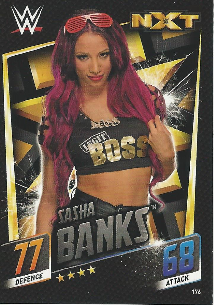 WWE Topps Slam Attax 2015 Then Now Forever Trading Card Sasha Banks No.176 NXT