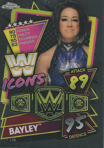 WWE Topps Slam Attax Chrome 2021 Trading Cards Bayley No.176