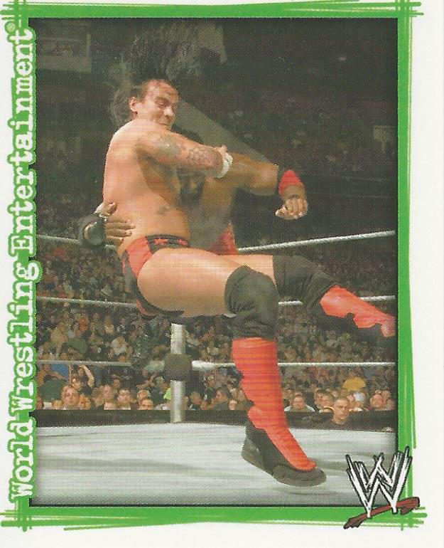 WWE Topps Superstars Uncovered 2007 Sticker Collection CM Punk No.177