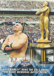 WWE Topps Road to Wrestlemania 2018 Trading Cards Mojo Rawley No.77