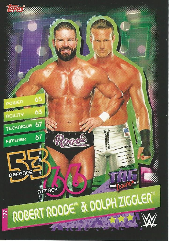 WWE Topps Slam Attax Reloaded 2020 Trading Card Robert Roode & Dolph Ziggler No.177