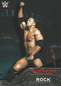 WWE Topps 2016 Trading Cards The Rock 17 of 40