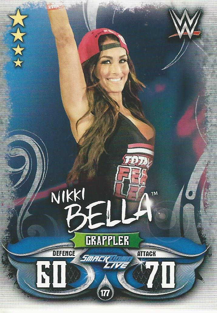 WWE Topps Slam Attax Live 2018 Trading Card Nikki Bella No.177