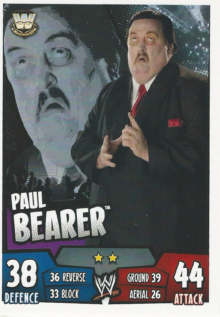 WWE Topps Slam Attax Rumble 2011 Trading Card Paul Bearer No.177