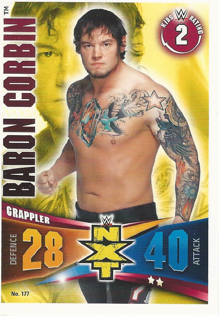 WWE Topps Slam Attax Rivals 2014 Trading Card Baron Corbin No.177 NXT