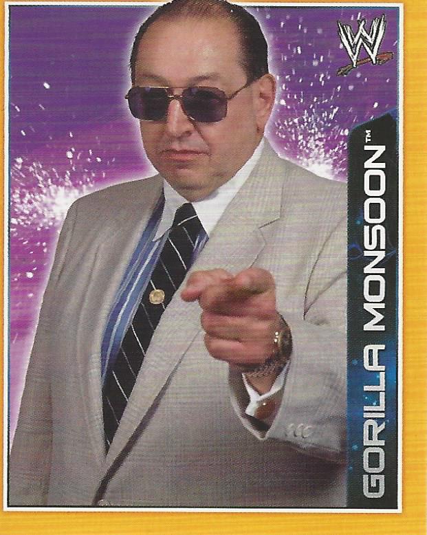 WWE Topps A-Z Sticker Collection 2014 Gorilla Monsoon No.177