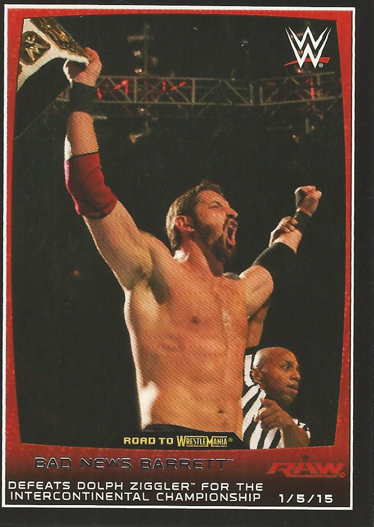 WWE Topps Road to Wrestlemania 2015 Trading Cards Wade Barrett No.77