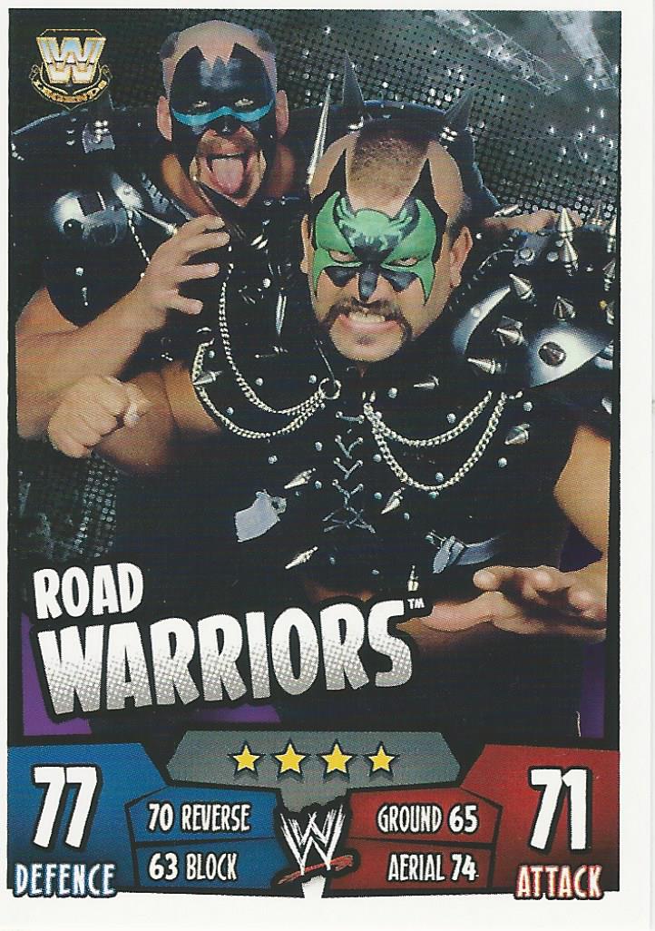 WWE Topps Slam Attax Rumble 2011 Trading Card Legion of Doom Road Warriors No.178