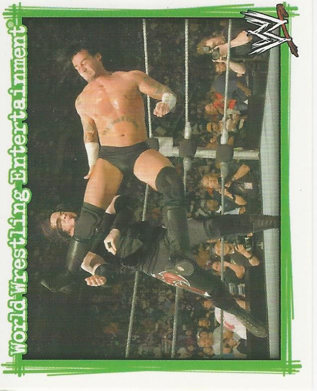 WWE Topps Superstars Uncovered 2007 Sticker Collection CM Punk No.178
