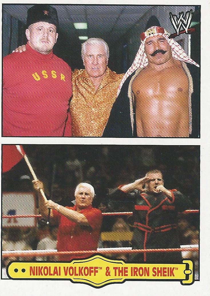 WWE Topps Heritage 2012 Trading Cards Fabled Tag Teams Nikolai and Iron Sheik 1 of 10