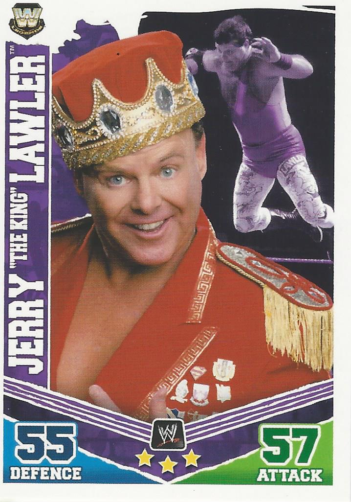 WWE Topps Slam Attax Mayhem 2010 Trading Card Jerry Lawler No.178