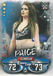 WWE Topps Slam Attax Live 2018 Trading Card Paige No.178