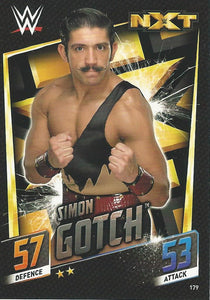 WWE Topps Slam Attax 2015 Then Now Forever Trading Card Simon Gotch No.179 NXT