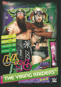 WWE Topps Slam Attax Reloaded 2020 Trading Card The Viking Raiders No.179