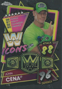 WWE Topps Slam Attax Chrome 2021 Trading Cards John Cena No.179