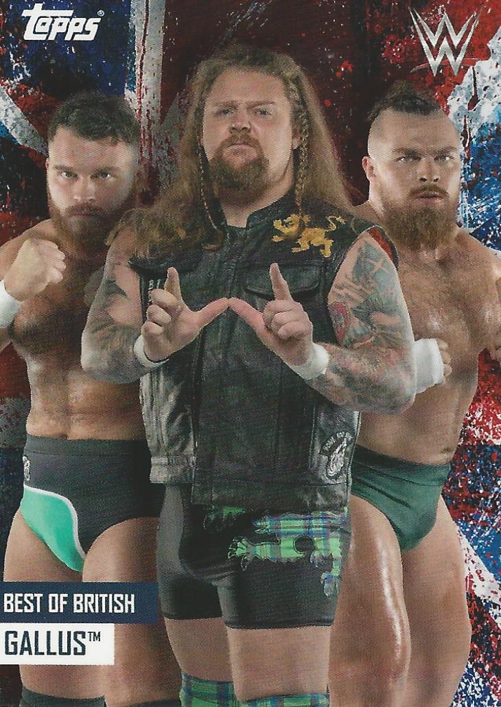 WWE Topps Best of British 2021 Trading Card Gallus