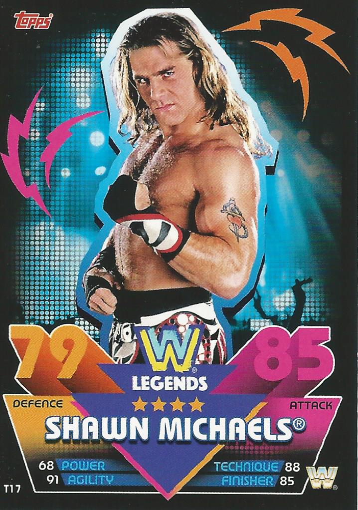 WWE Topps Slam Attax Reloaded 2020 Trading Card Shawn Michaels T17