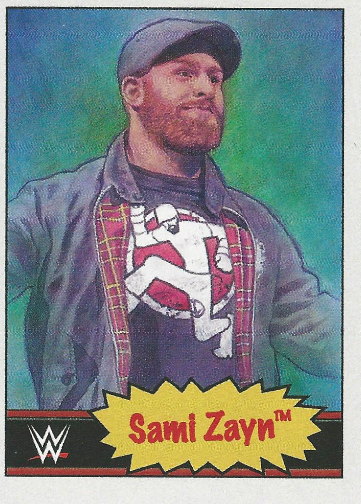 WWE Topps Living Set Trading Cards 2021 Sami Zayn No.17