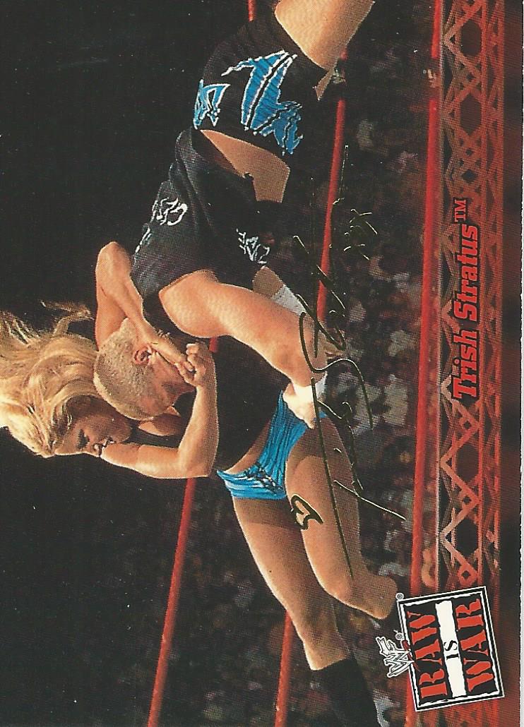 WWF Fleer Raw 2001 Trading Cards Trish Stratus No.17