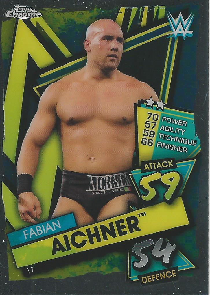 WWE Topps Slam Attax Chrome 2021 Trading Cards Fabian Aichner No.17