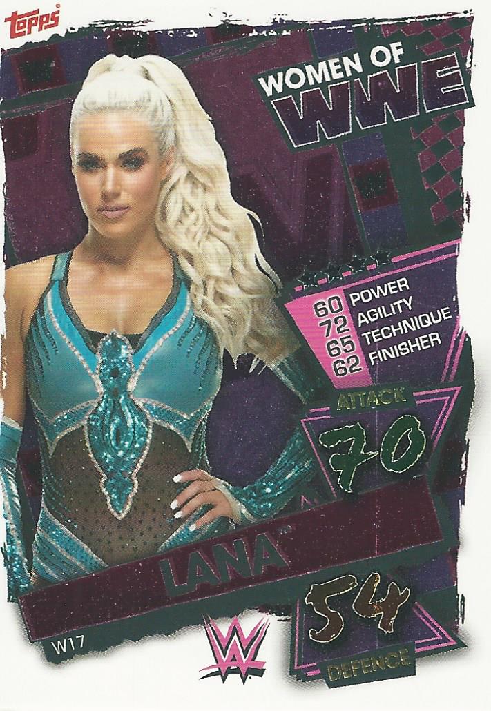 WWE Topps Slam Attax 2021Trading Card Lana W17