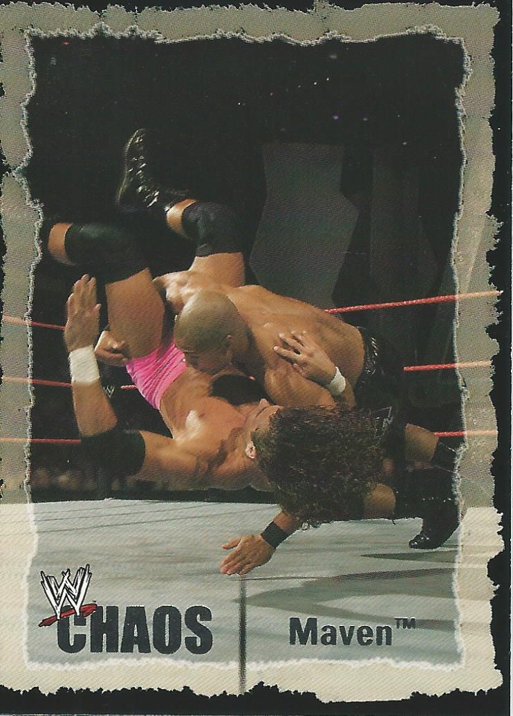 WWE Fleer Chaos Trading Card 2004 Maven No.17