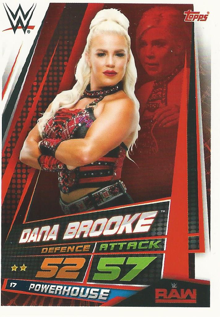 WWE Topps Slam Attax Universe 2019 Trading Card Dana Brooke No.17