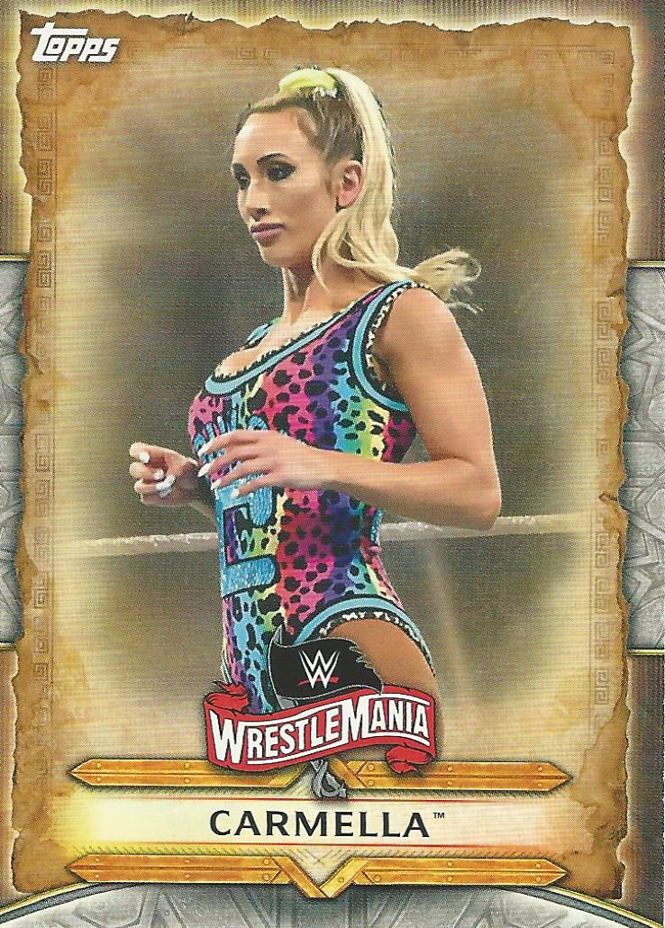 WWE Topps Road to Wrestlemania 2020 Trading Card Carmella WM-17