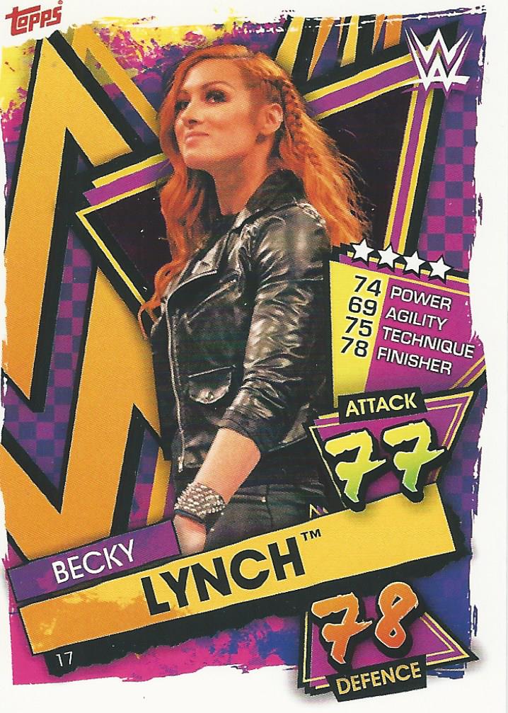 WWE Topps Slam Attax 2021 Trading Card Becky Lynch No.17