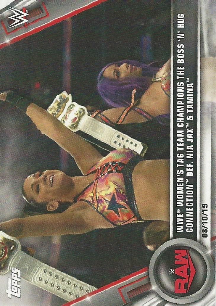 WWE Topps Women Division 2020 Trading Cards Sasha Banks and Bayley No.17