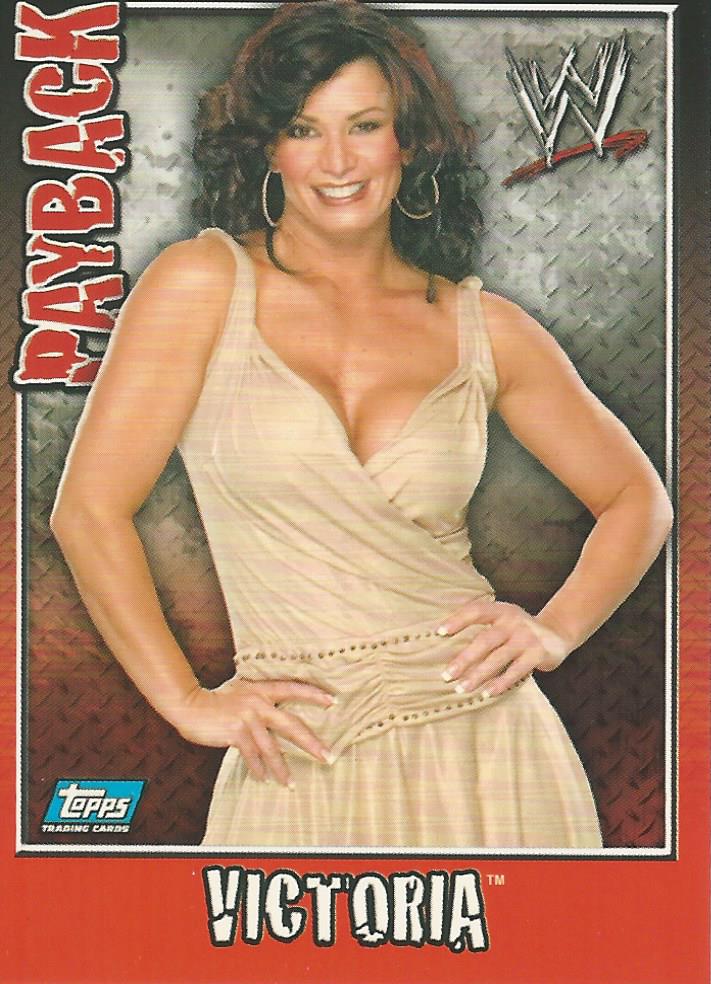 WWE Topps Payback 2006 Trading Card Victoria No.17