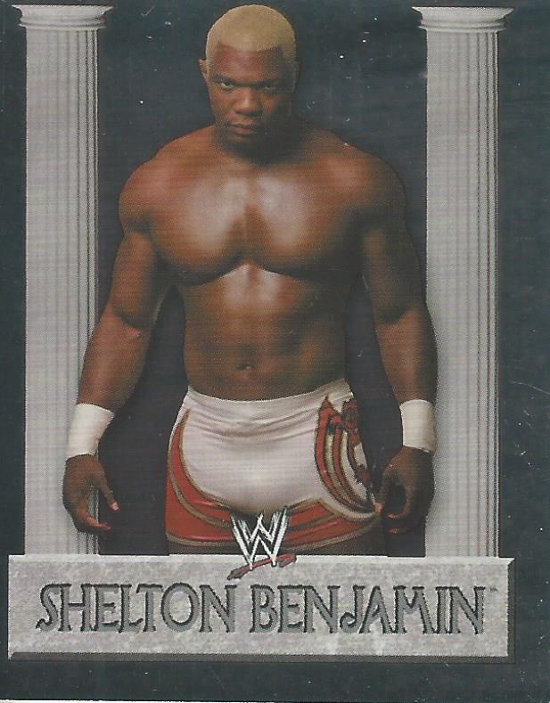 WWE Merlin Heros 2008 Stickers Shelton Benjamin Foil No.180