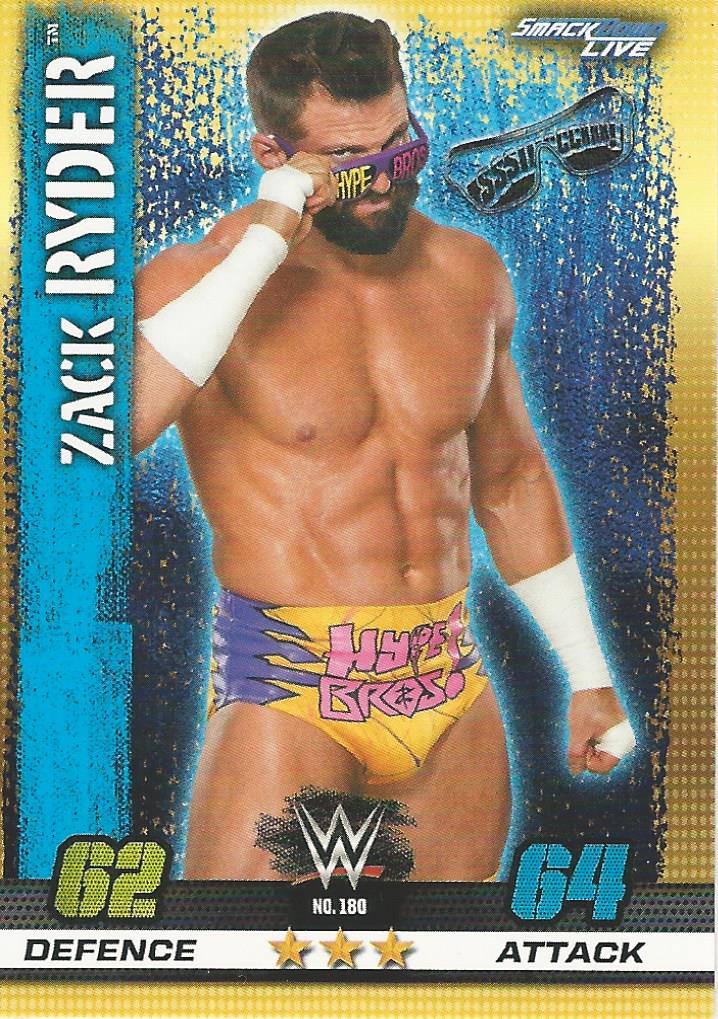 WWE Topps Slam Attax 10th Edition Trading Card 2017 Zack Ryder No.180