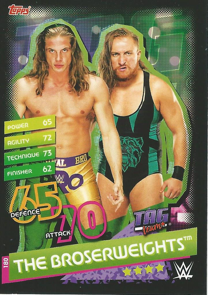 WWE Topps Slam Attax Reloaded 2020 Trading Card Matt Riddle & Pete Dunne No.180