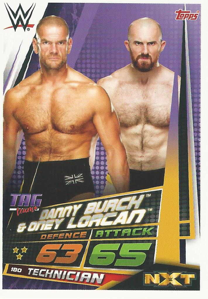 WWE Topps Slam Attax Universe 2019 Trading Card Danny Burch and Oney Lorcan No.180