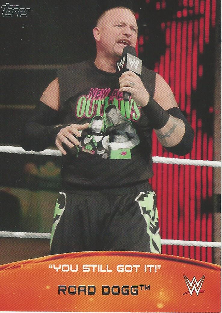 WWE Topps 2015 Trading Card Road Dogg 10 of 10