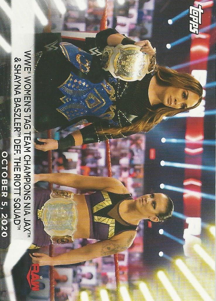 WWE Topps Women Division 2021 Trading Card Shayna Baszler and Nia Jax No.80