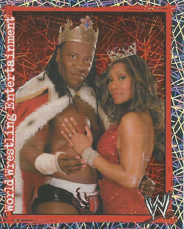 WWE Topps Superstars Uncovered 2007 Booker T and Sharmell Foil No.180