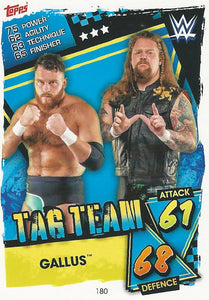 WWE Topps Slam Attax 2021 Trading Card Gallus No.180